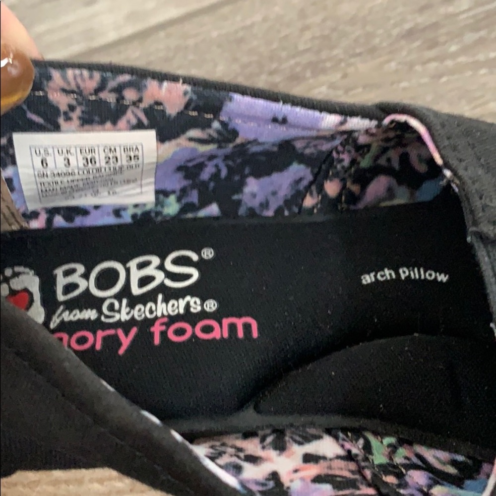 Bobs Memory Foam With Arch Support Size 6, Black - image 2